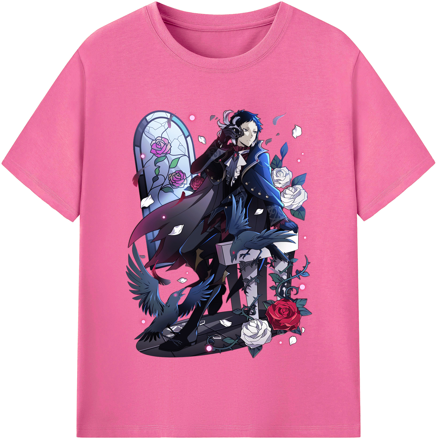 （画像用） 文豪ストレイドッグス Bungo Stray Dogs レディースカジュアルプリントTシャツ（綿100％）